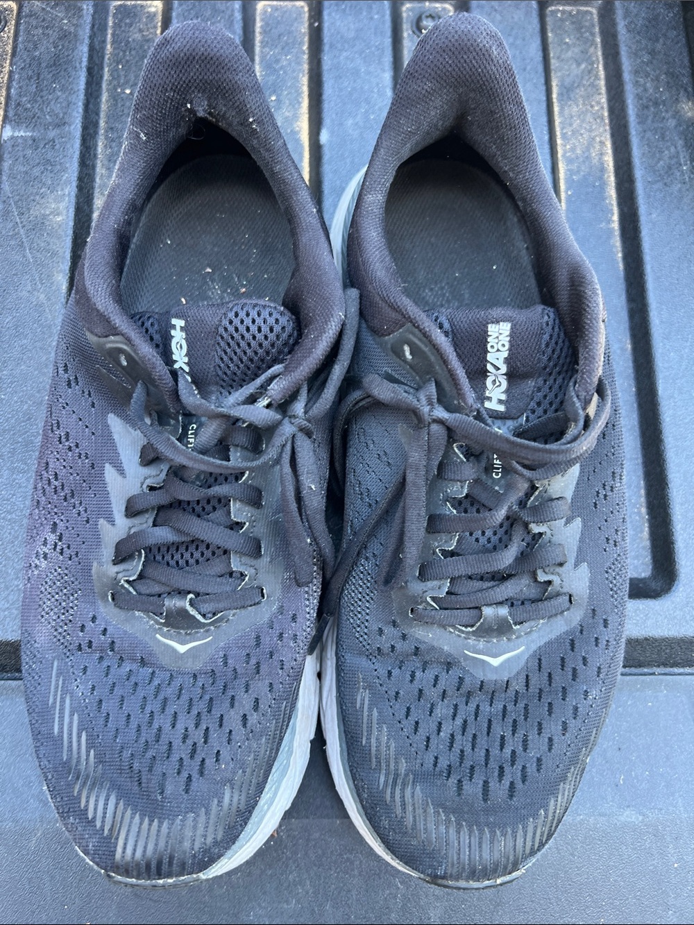 Hoka Men's Black Athletic Running Shoes - Breathable Mesh Upper